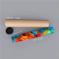 poster tube green panda