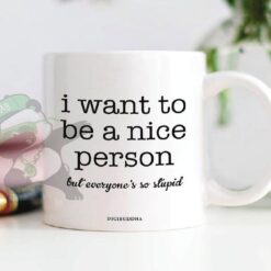 I want to be a nice person