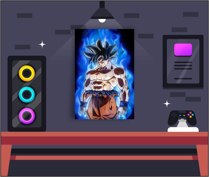 buy goku posters online india green panda