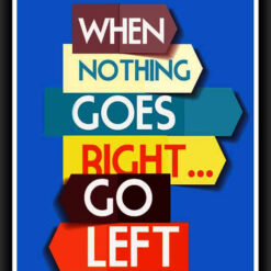 Never Give up Motivational Wall Art
