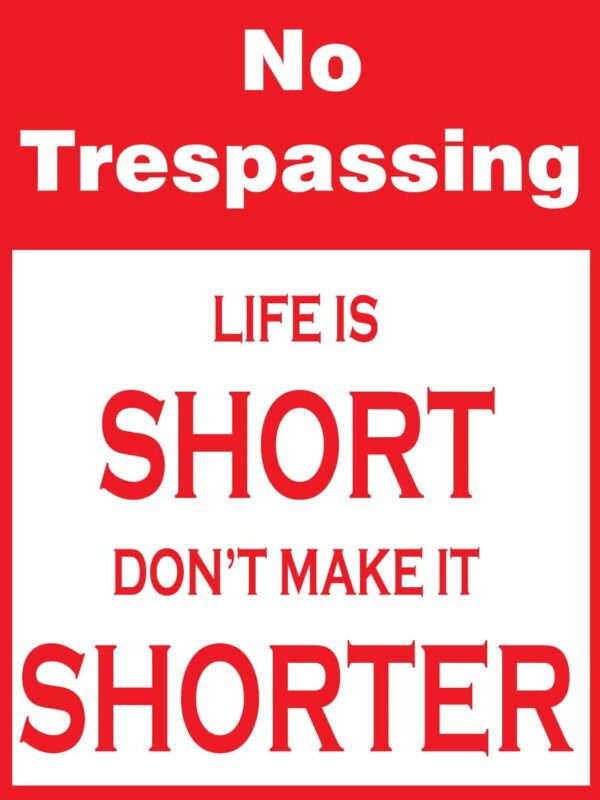 NO Trespassing