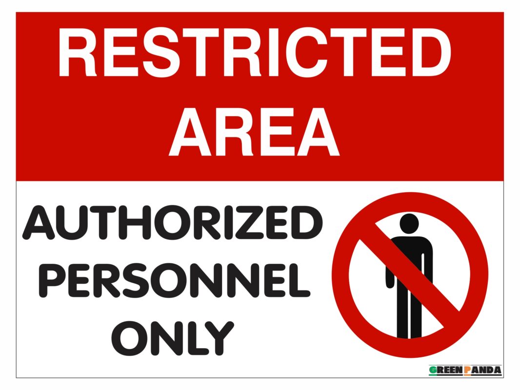 Restricted area sign board online best buy india
