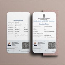 vaccination certificate download pvc card printed online india