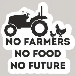 Buy no farmers no food stickers for cars online
