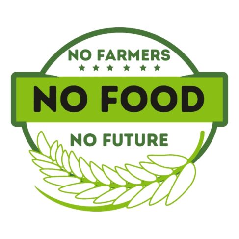 Buy no farmers no food stickers for cars online