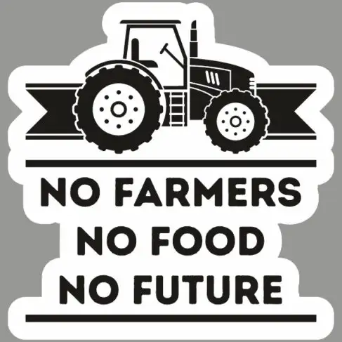 Buy no farmers no food stickers for cars online