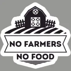Buy no farmers no food stickers for cars online