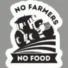 Buy no farmers no food stickers for cars online