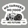 Buy no farmers no food stickers for cars online