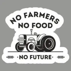 Buy no farmers no food stickers for cars online