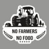 Buy no farmers no food stickers for cars online