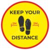 Keep Distance (Mixed Color, Round Shape, Pack Of 3)