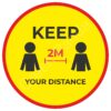 Keep Distance (Mixed Color, Round Shape, Pack Of 3)